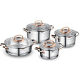 Korkmaz Rosanna Cookware Set 8 Pieces at Zubaidas Homestore
