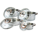 Korkmaz Rosanna Cookware Set 8 Pieces at Zubaidas Homestore Pakistan