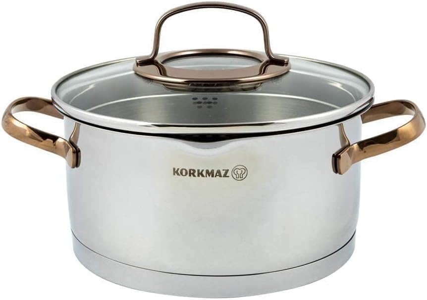 Korkmaz Rosanna Cookware Set 8 Pieces at Zubaidas Homestore - The Largest Collection of Cookware Sets in Pakistan
