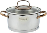 Korkmaz Rosanna Cookware Set 8 Pieces at Zubaidas Homestore - The Largest Collection of Cookware Sets in Pakistan