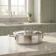 Korkmaz Stella Stainless Steel Low Casserole Pot 24cm at Zubaidas Homestore. Online Pakistan