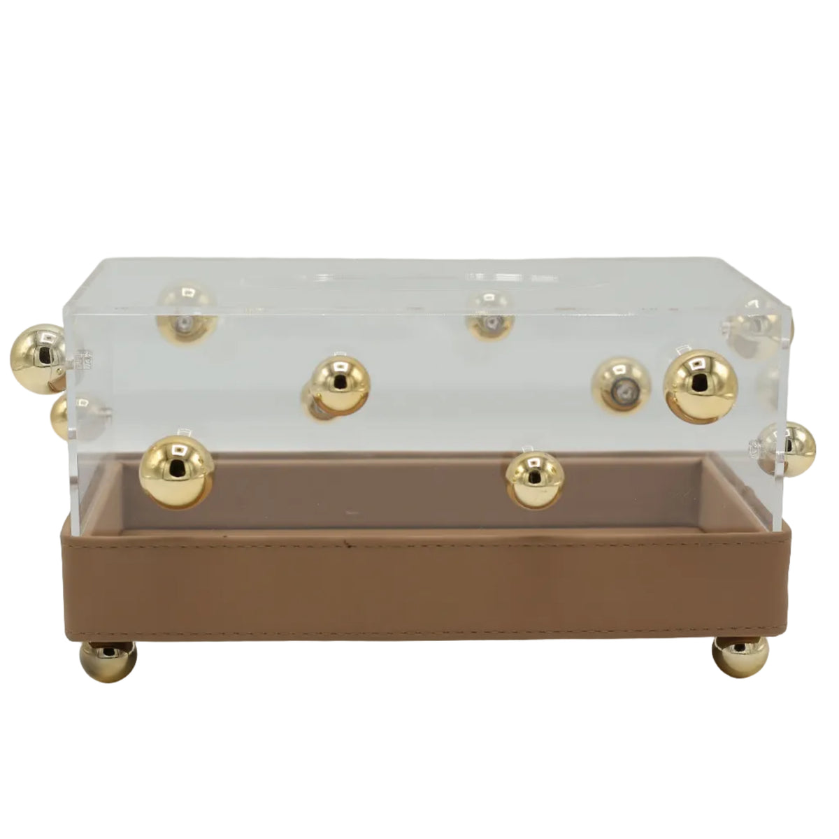 Leather Base Acrylic Tissue Box at Zubaidas Homestore Pakistan