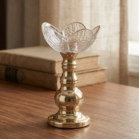 Lotus Top Candle Stand at Zubaidas Homestore
