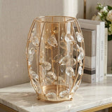 Luxurious Gold Wire Crystal Embellished Candle Stand at Zubaidas Homestore