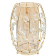 Luxurious Gold Wire Crystal Embellished Candle Stand at Zubaidas Homestore Pakistan