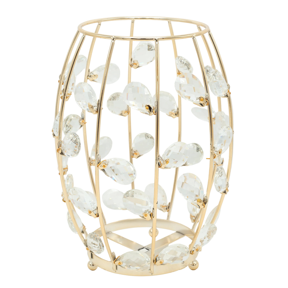 Luxurious Gold Wire Crystal Embellished Candle Stand at Zubaidas Homestore - House of The Biggest Collection of Decor in Pakistan