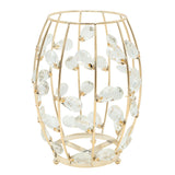 Luxurious Gold Wire Crystal Embellished Candle Stand at Zubaidas Homestore - House of The Biggest Collection of Decor in Pakistan