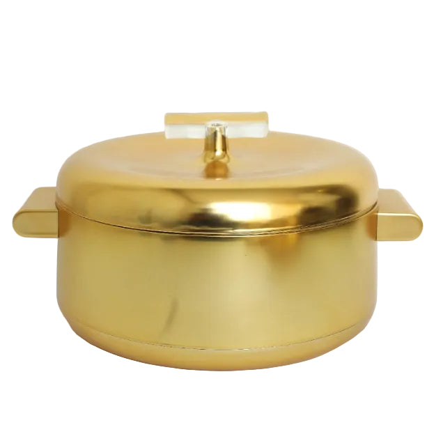Luxury 3 Pieces Gold Insulated Hot Pot Set at Zubaidas Homestore Best for Home Shopping