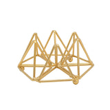 Luxury Crystal Ball with Golden Geometric Stand at Zubaidas Homestore Pakistan