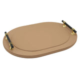 Luxury Faux Leather Oval Serving Tray 2 Pieces Set at Zubaidas Homestore. Most Trusted Homestore in Pakistan