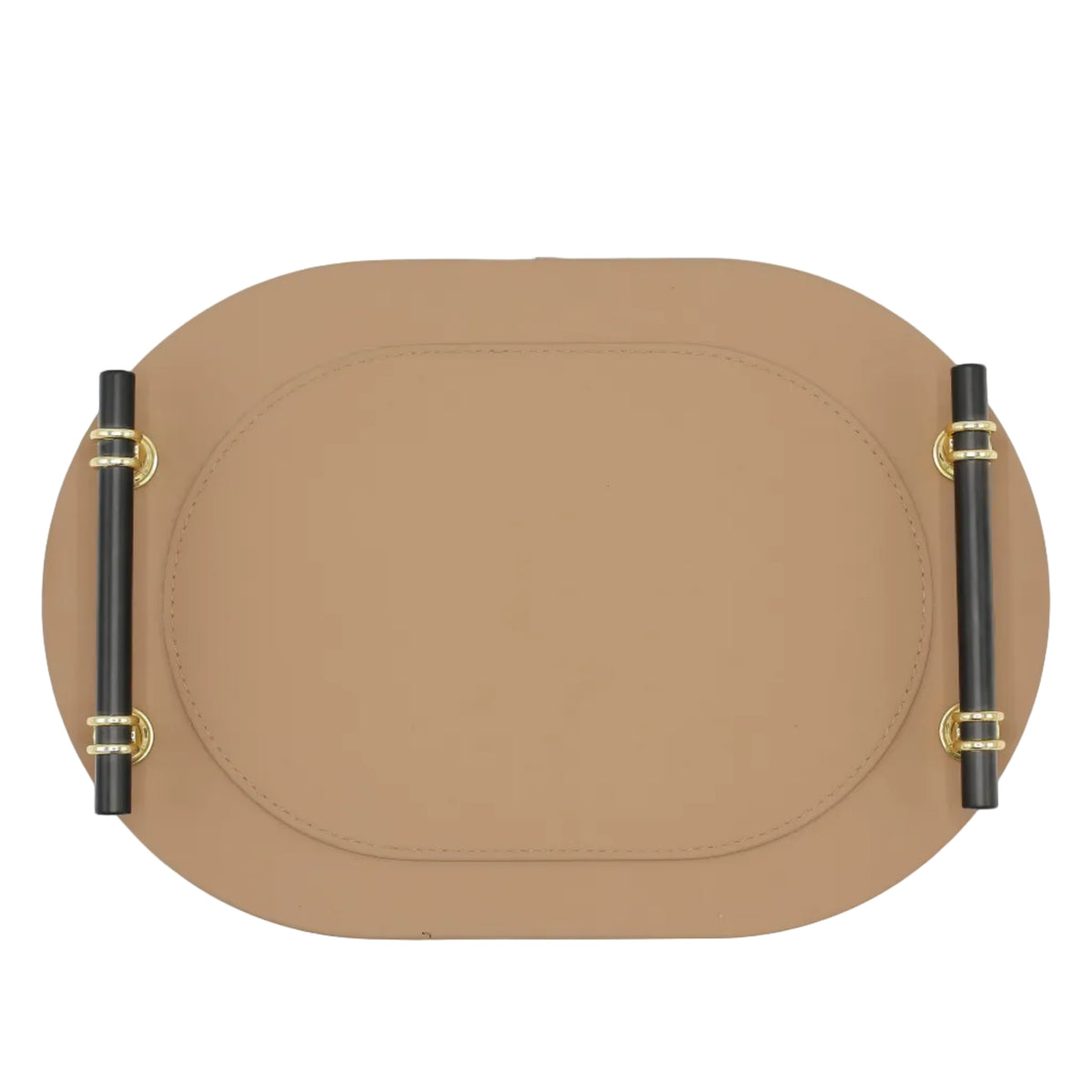 Luxury Faux Leather Oval Serving Tray 2 Pieces Set at Zubaidas Homestore. Best Online Homestore in Pakistan
