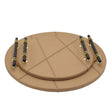 Luxury Faux Leather Round Serving Tray 2 Pieces Set at Zubaidas Homestore Pakistan