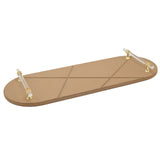 Luxury Leather Oval Serving Tray with Acrylic Handles 2 Pieces Set at Zubaidas Homestore. Best Online Homestore in Pakistan