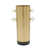 Luxury Metal Vase with Crystal Accents at Zubaidas Homestore Pakistan