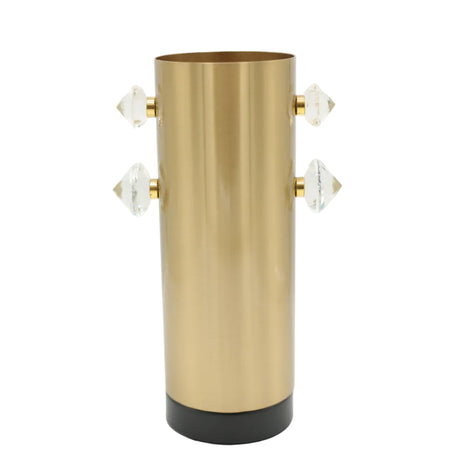 Luxury Metal Vase with Crystal Accents at Zubaidas Homestore Pakistan