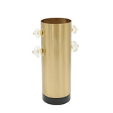 Luxury Metal Vase with Crystal Accents at Zubaidas Homestore - The Largest Collection of Decor In Pakistan