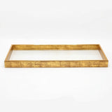 Luxury Rectangular Decorative Serving Tray Golden at Zubaidas Homestore Pakistan