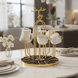 Luxury Reindeer Topper Mug Tree Holder Gold at Zubaidas Homestore 
