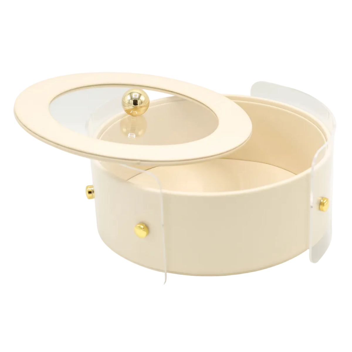 Luxury Round Organizer Storage Box with Lid at Zubaidas Homestore Pakistan
