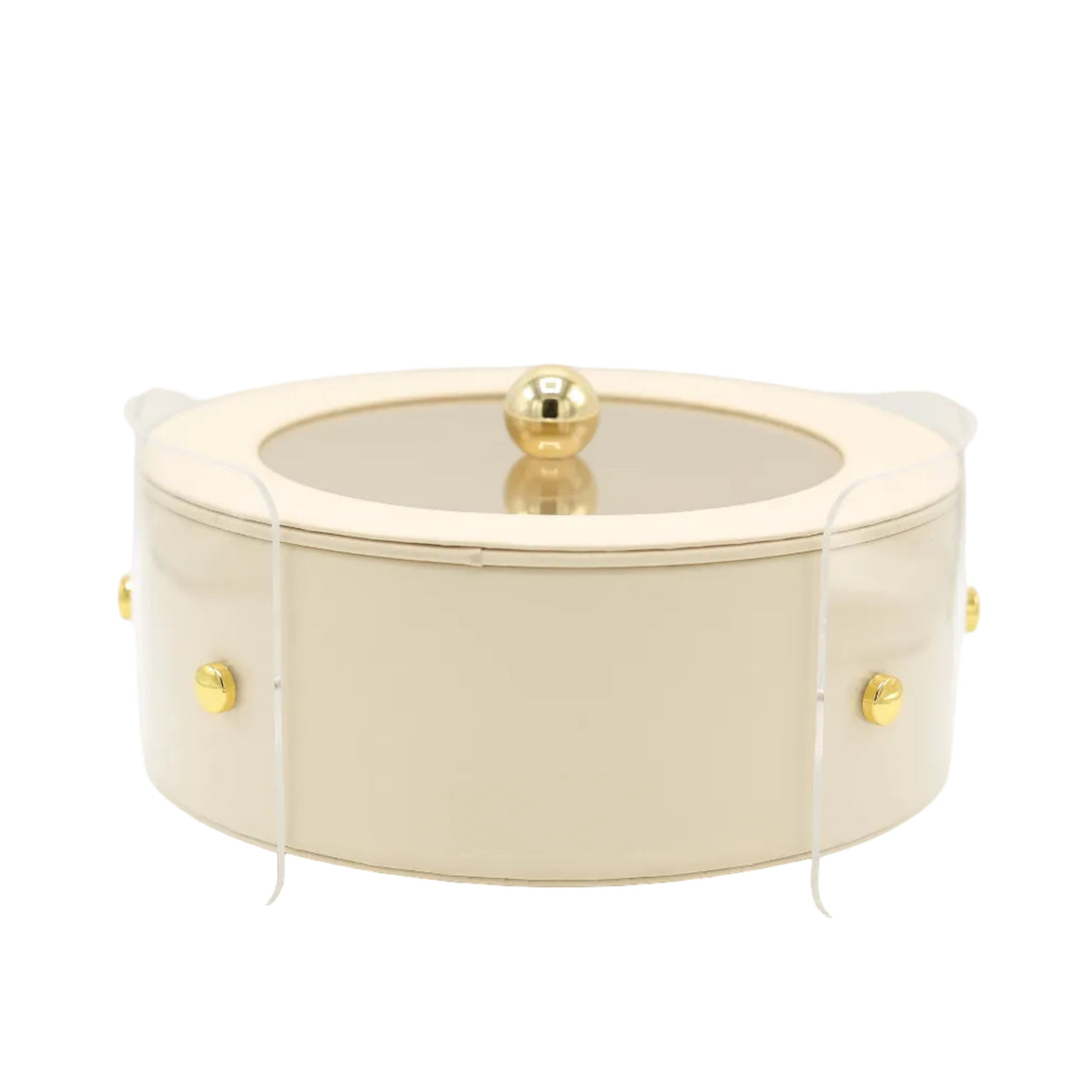 Luxury Round Organizer Storage Box with Lid at Zubaidas Homestore. Most Trusted Homestore in Pakistan