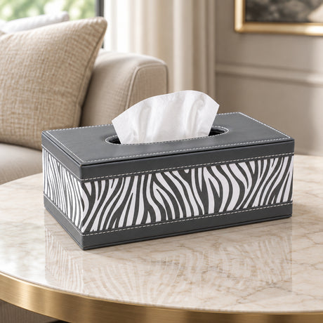 Luxury Zebra Design Tissue Box Holder at Zubaidas Homestore