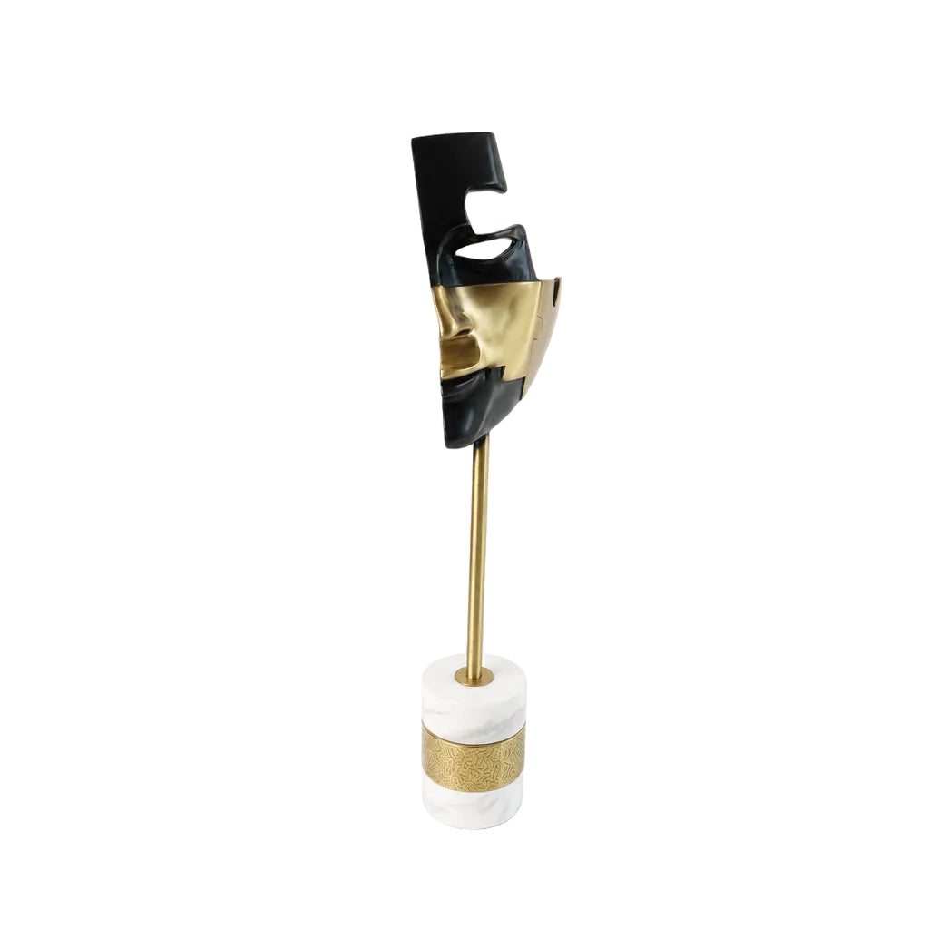 Masquerade Table Black Gold Face Mask at Zubaidas Homestore Pakistan