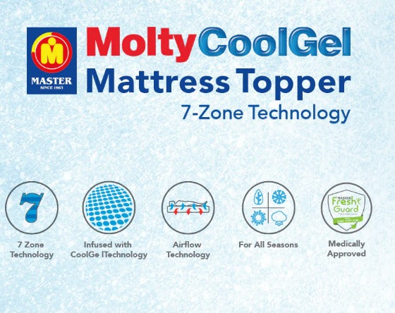 Master Cool Gel 7 Zone Topper Small at Zubaidas Homestore Pakistan