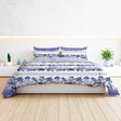 Master Molty Razai Winter Quilt White Blue (Double) at Zubaidas Homestore