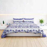 Master Molty Razai Winter Quilt White Blue (Double) at Zubaidas Homestore