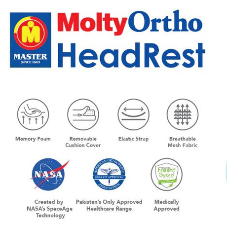 Master MoltyOrtho HeadRest Cushion at Zubaidas Homestore Pakistan
