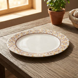 Melamine Leaf Pattern Dinner Plate at Zubaidas Homestore
