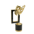 Metal Face Sculpture Desk Accent Golden at Zubaidas Homestore Pakistan
