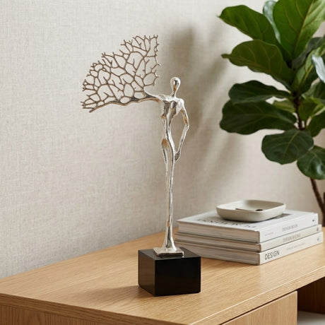 Metallic Tree Figure Statue at Zubaidas Homestore 