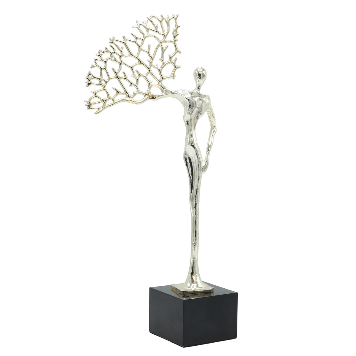 Metallic Tree Figure Statue at Zubaidas Homestore - House of The Biggest Collection of Decor in Pakistan