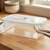 Micronware Super Lock Glass Rectangle Food Storage Container 1570ml at Zubaidas Homestore