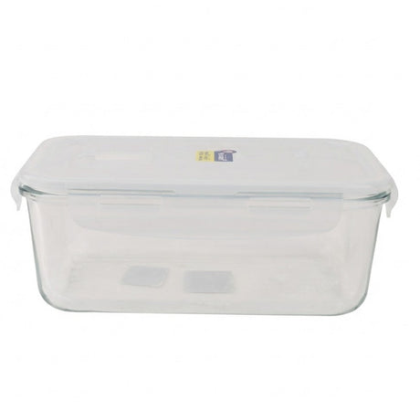 Micronware Super Lock Glass Rectangle Food Storage Container 1570ml at Zubaidas Homestore Pakistan