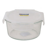 Micronware Super Lock Glass Round Food Storage Container 800ml at Zubaidas Homestore Pakistan