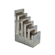 Minimalist Bookend Sculpture Silver at Zubaidas Homestore - The Largest Collection Of Decor In Pakistan