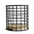 Minimalist Round Black Spoon Holder With Wood Base at Zubaidas Homestore Pakistan