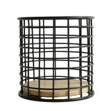 Minimalist Round Black Spoon Holder With Wood Base at Zubaidas Homestore Pakistan