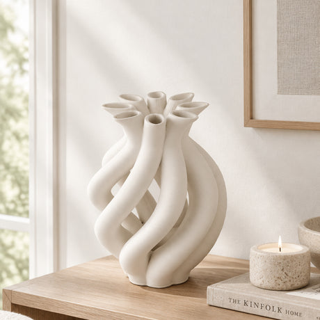 Modern Abstract 3D Printed Decorative Vase at Zubaidas Homestore