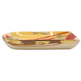 Modern Abstract Ceramic Tray with Gold Accents at Zubaidas Homestore - The Largest Collection of Decor In Pakistan