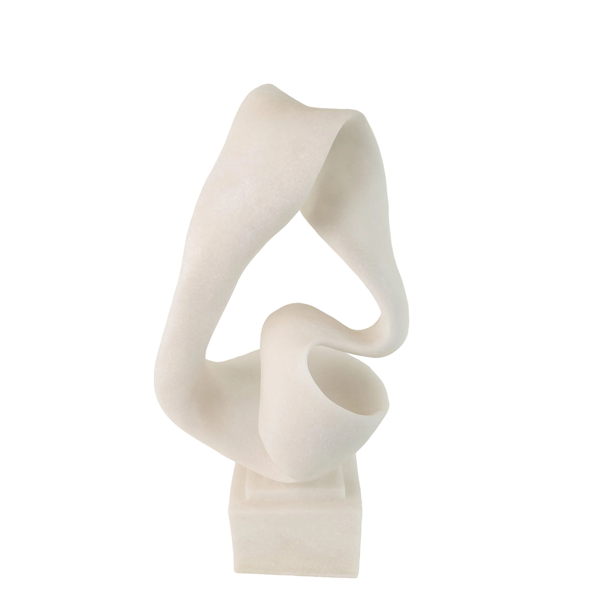 Modern Abstract Loop Decorative Sculpture White at Zubaidas Homestore Pakistan