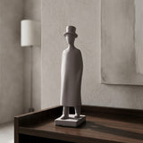 Modern Art Gentleman Statue Grey Ebonite at Zubaidas Homestore