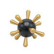 Modern Black and Gold Starburst Table Accent Sphere Decor at Zubaidas Homestore Pakistan