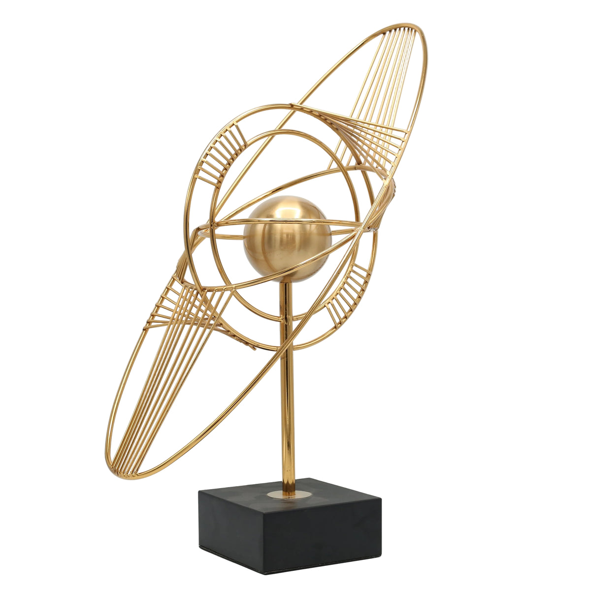 Modern Brass Globe Showpiece at Zubaidas Homestore Pakistan