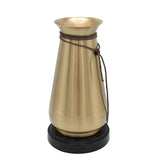 Modern Brass Vase with Leather Accent at Zubaidas Homestore Pakistan