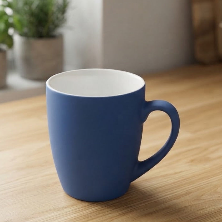 Modern Ceramic Coffee Mug Blue at Zubaidas Homestore
