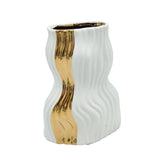 Modern Ceramic Wavy Accent Vase at Zubaidas Homestore Pakistan