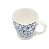 Modern Coffee Ceramic Mug Blue Patterned 420ml at Zubaidas Homestore Pakistan